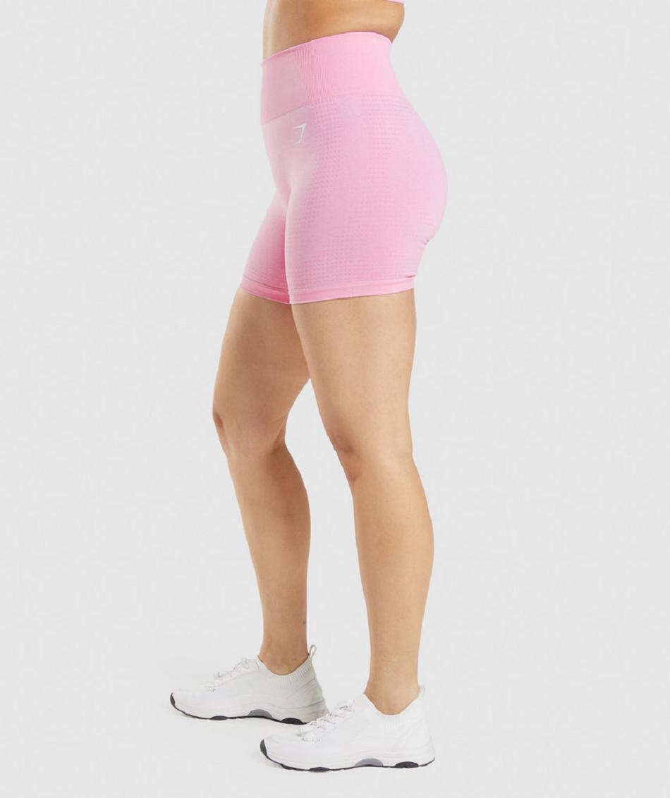 Gymshark Vital Seamless 2.0 Ženske Kratke Hlače Roze | HR 3917TCE